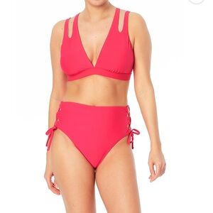 Time and Tru Women's Hot Pink Bikini Set